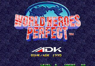 World Heroes Perfect Title Screen